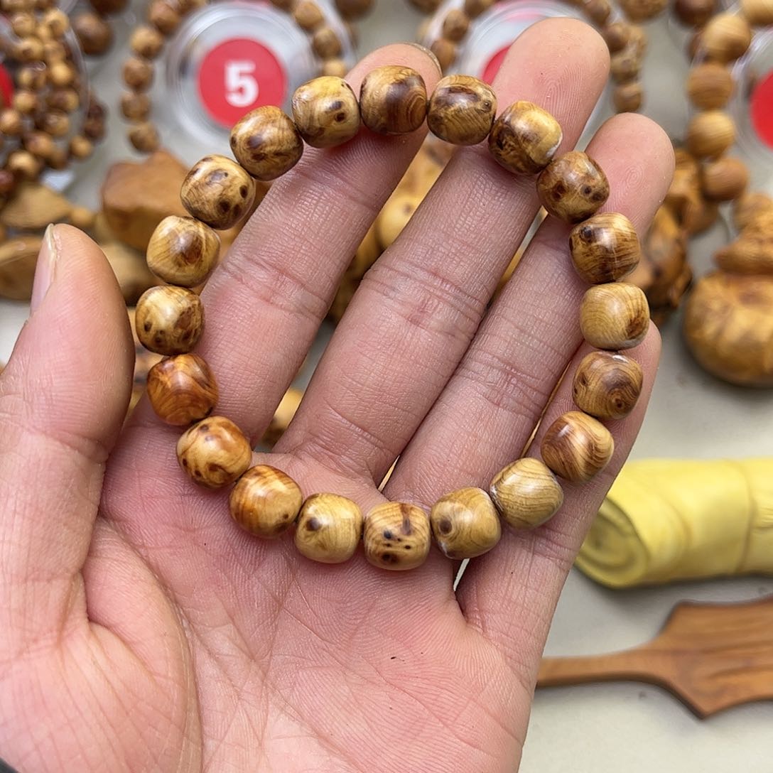 柏木（崖柏）手串/手链10老型留疤火焰纹