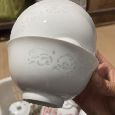 碟景德镇陶瓷12厘米玲珑2个