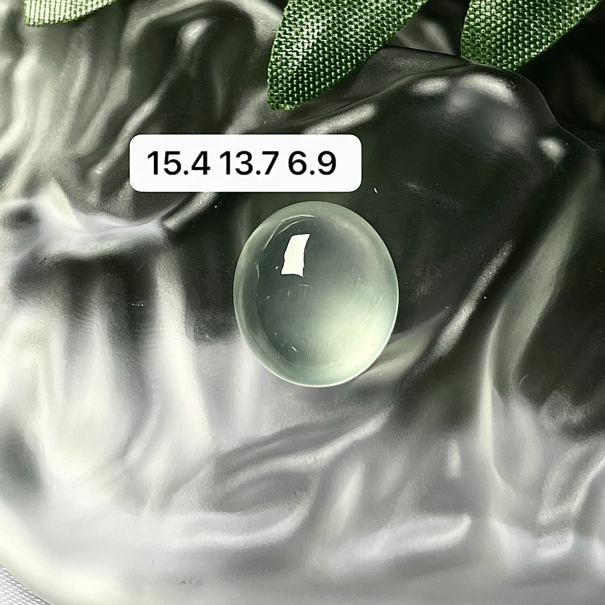 天然a货缅甸翡翠玻璃种晴底蛋面吊坠