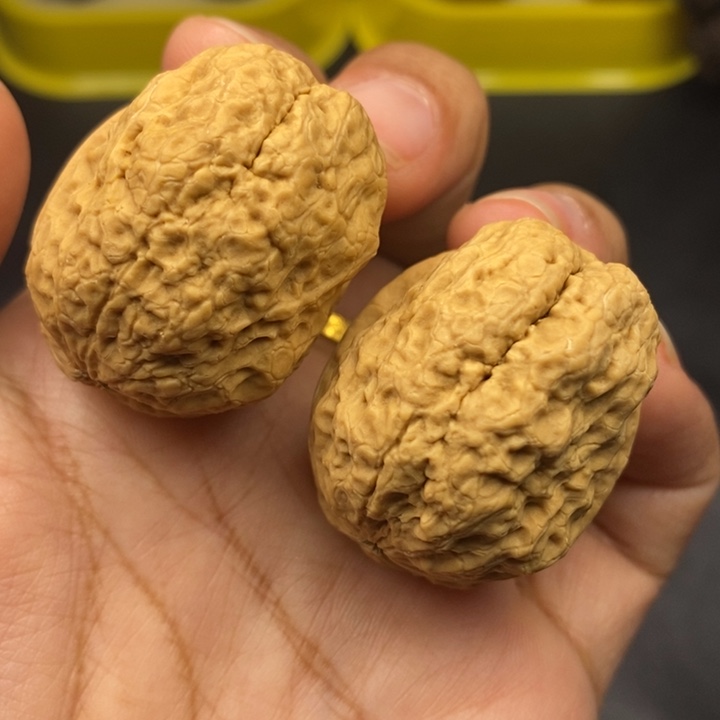 文玩核桃吊坠36尺脑纹金蟾