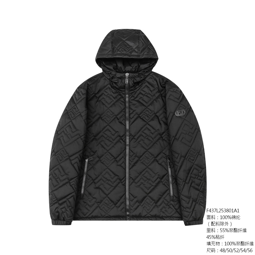 FENDILOR小怪兽25年春秋款男士棉服外套 F437L253801A