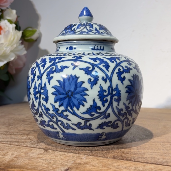 成***哥陶摆件青花瓷器摆件现代工艺品
