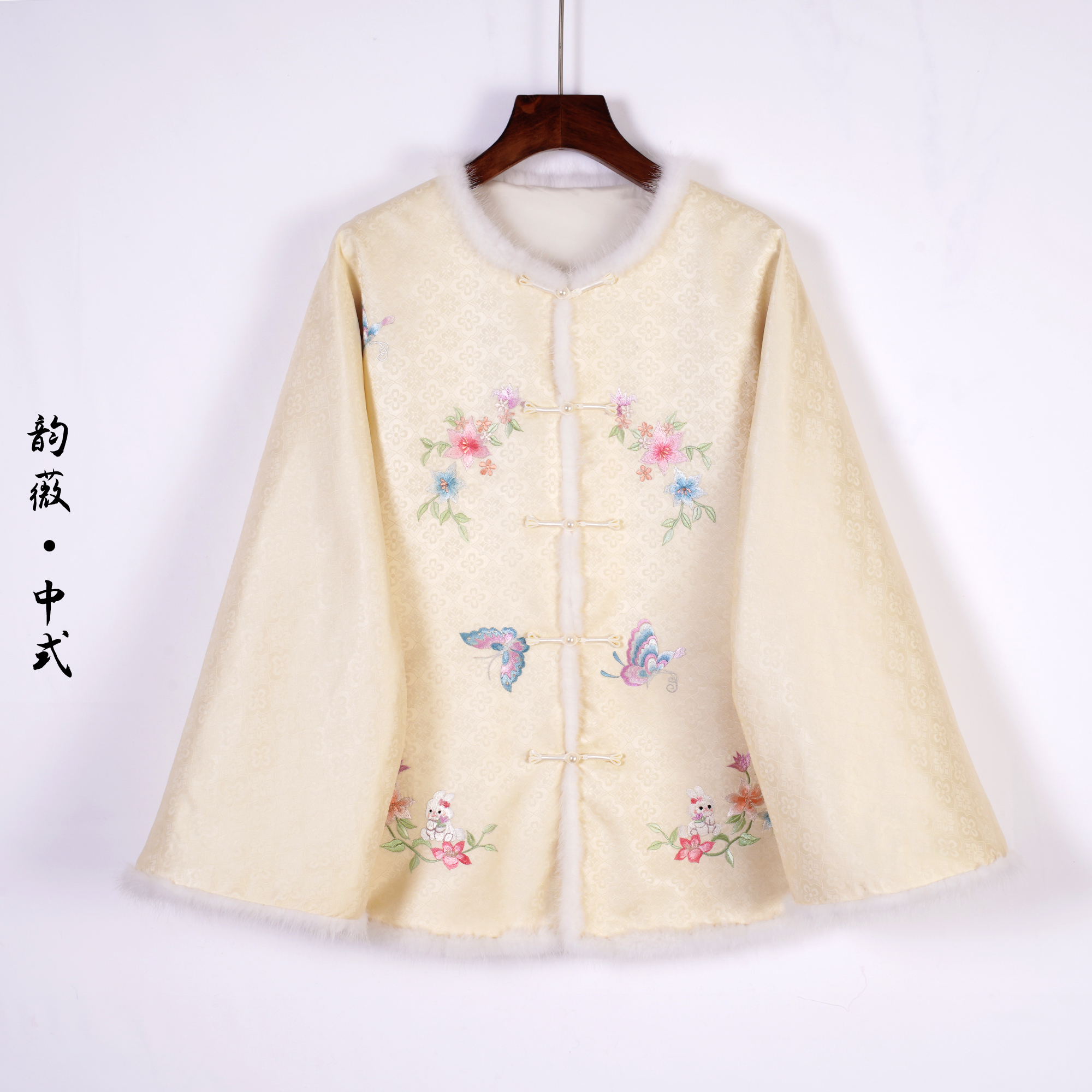 韵薇•中式传统中国风上衣新中式刺绣秋冬厚款复古气质外搭10597