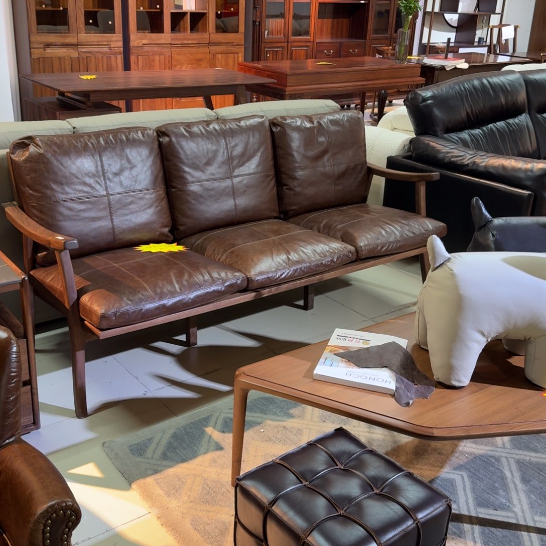 北美黑胡桃的加油蜡全牛皮