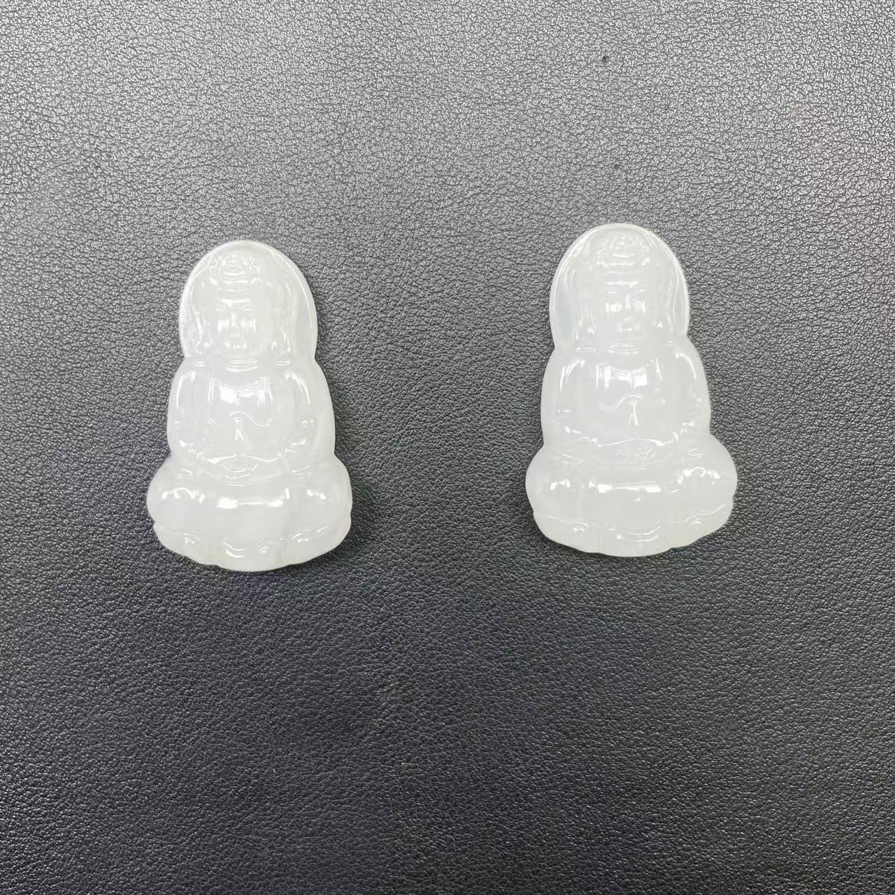 【玉经纶】-71132/Q28-和田玉观音吊坠-多样性发其—