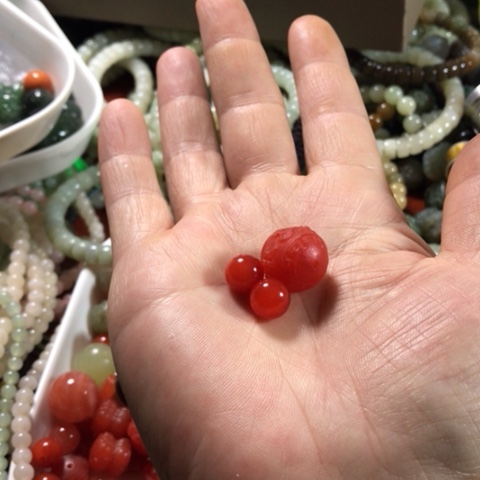 南红玛瑙未镶嵌珠宝半成品珠子