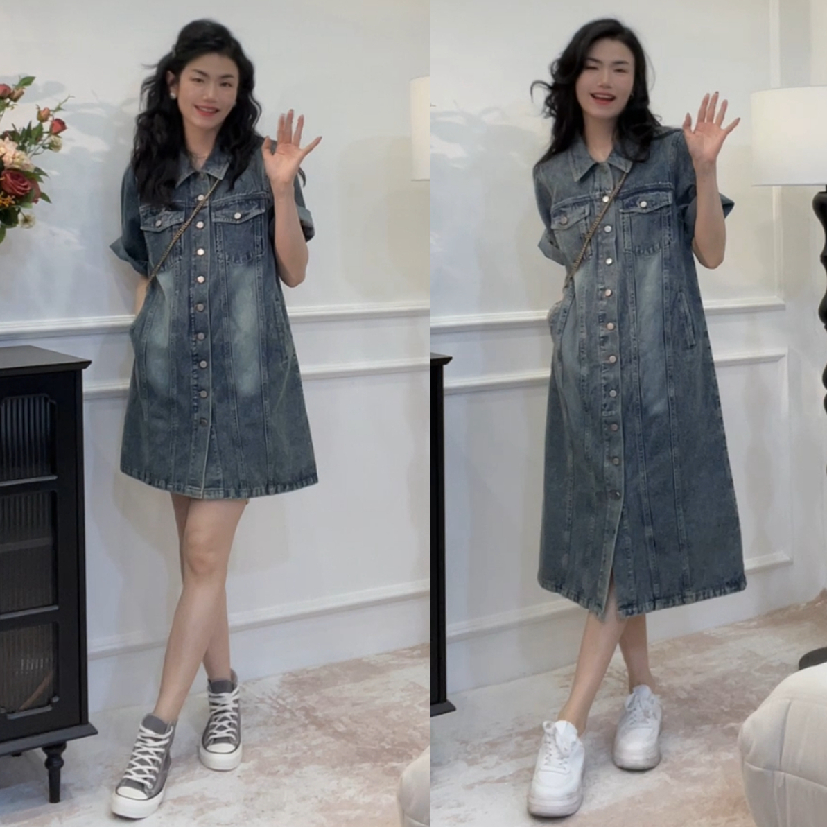短款/长款~牛仔连衣裙气质小众设计师高级感夏季2025新款牛仔裙