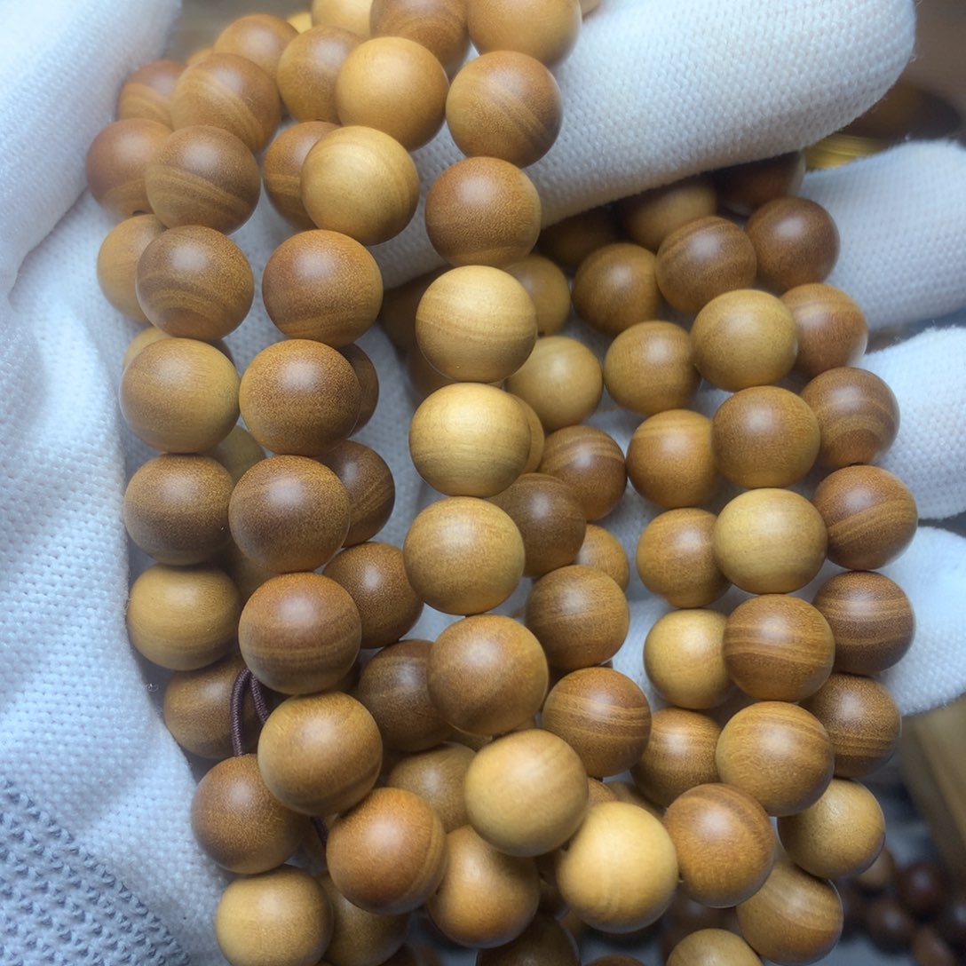 檀香木手串/手链印度迈索尔老山檀香1.0横纹多圈