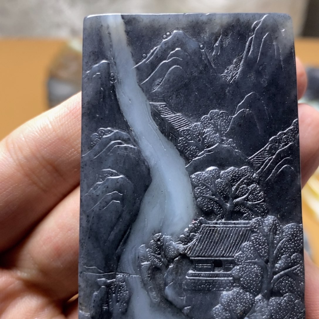 和田玉挂件定制未镶嵌