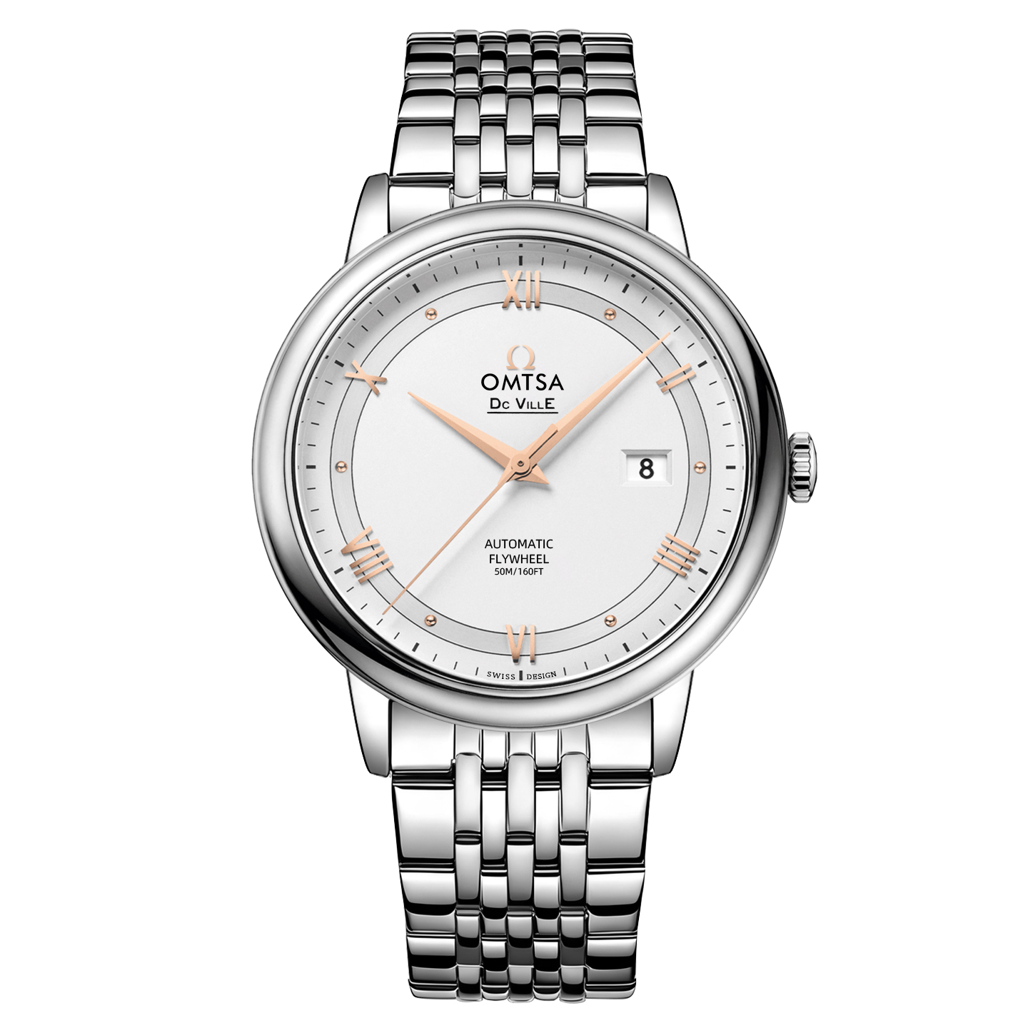 帕赛罗/蝶飞玫金/表径41mm男士经典多功能全自动腕表