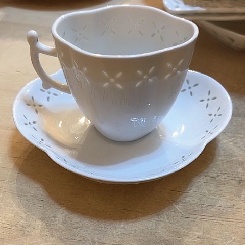 白瓷咖啡杯两套高白瓷