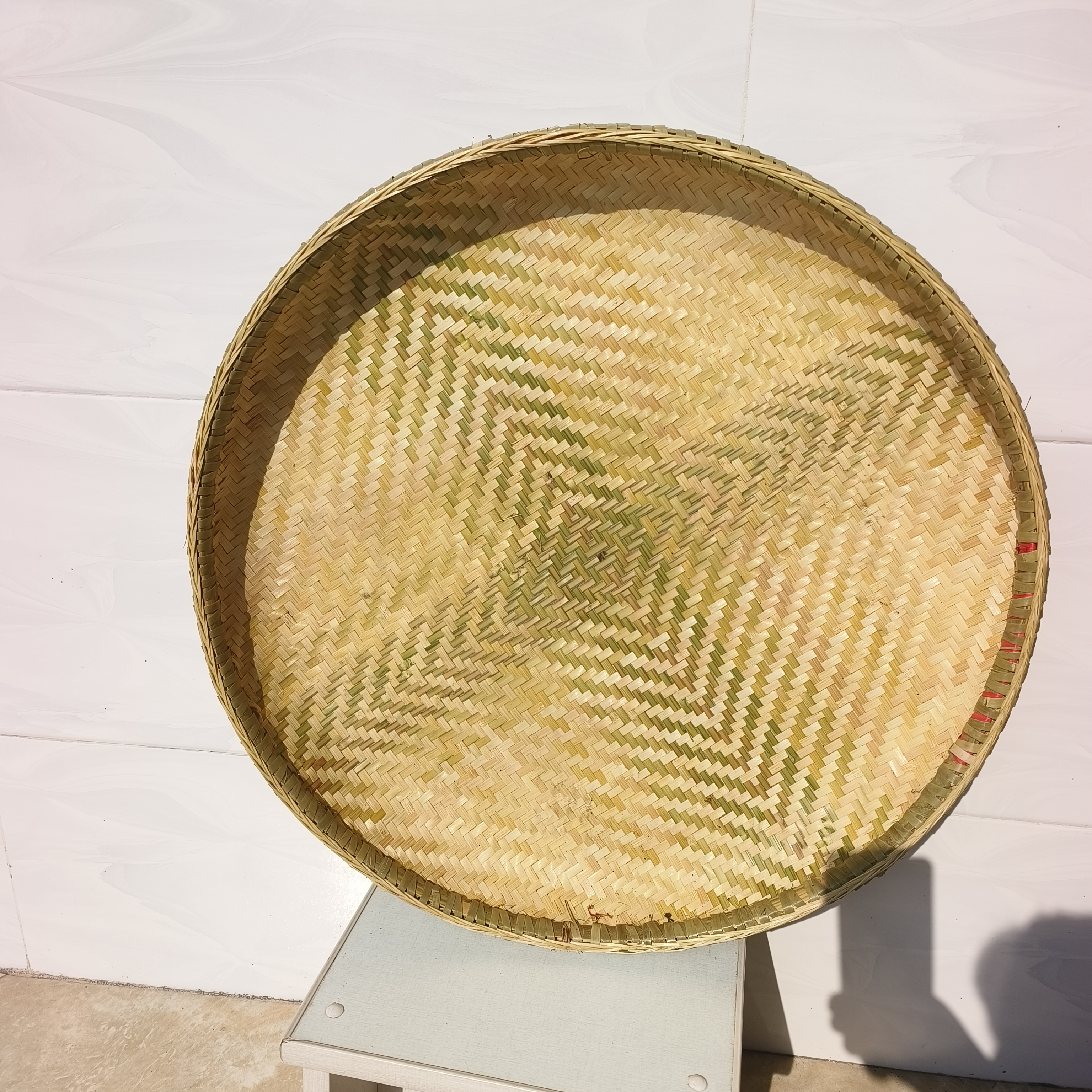 非遗手工竹编簸箕直径60厘米