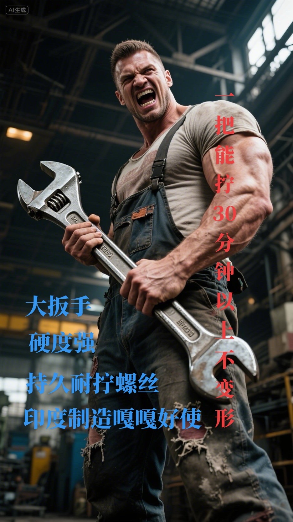 【印度进口大扳手】LS903可拧螺丝30分钟以上不变形 硬度强持久耐拧