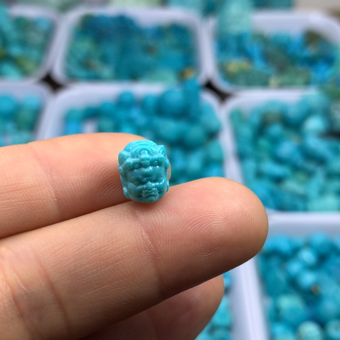 绿松石未镶嵌吊坠(不含链)10×8×9