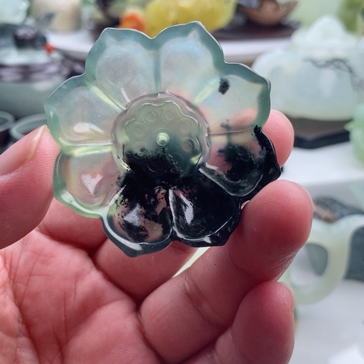 岫玉四大名玉香插未镶嵌