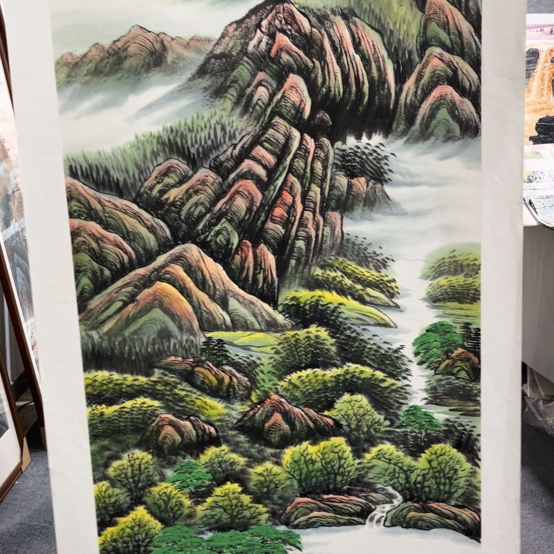 用***3国画LT国画单幅任发