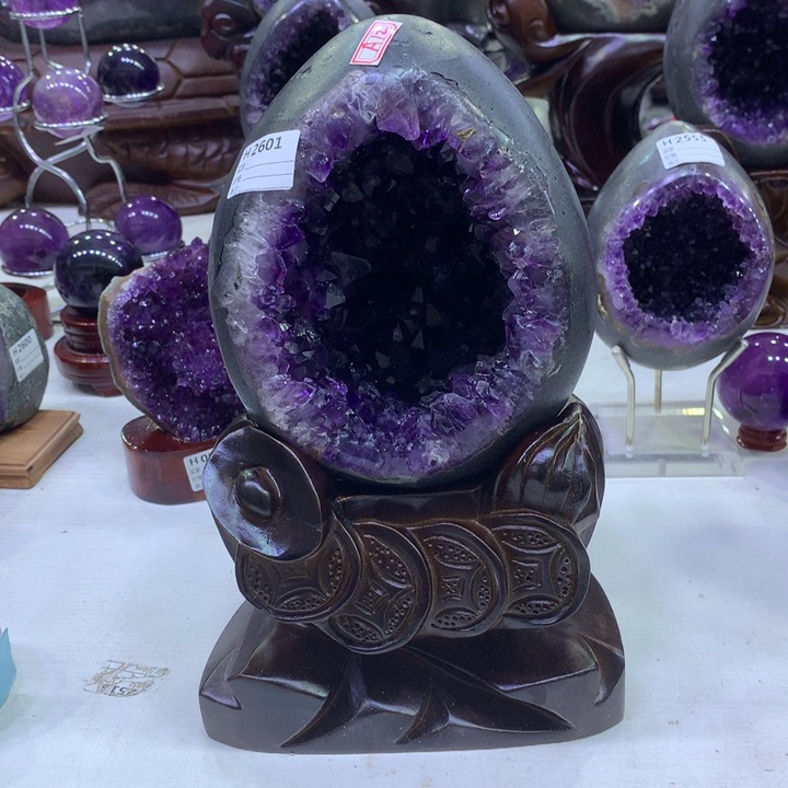 水晶紫水晶恐龙蛋未镶嵌乖*福2601