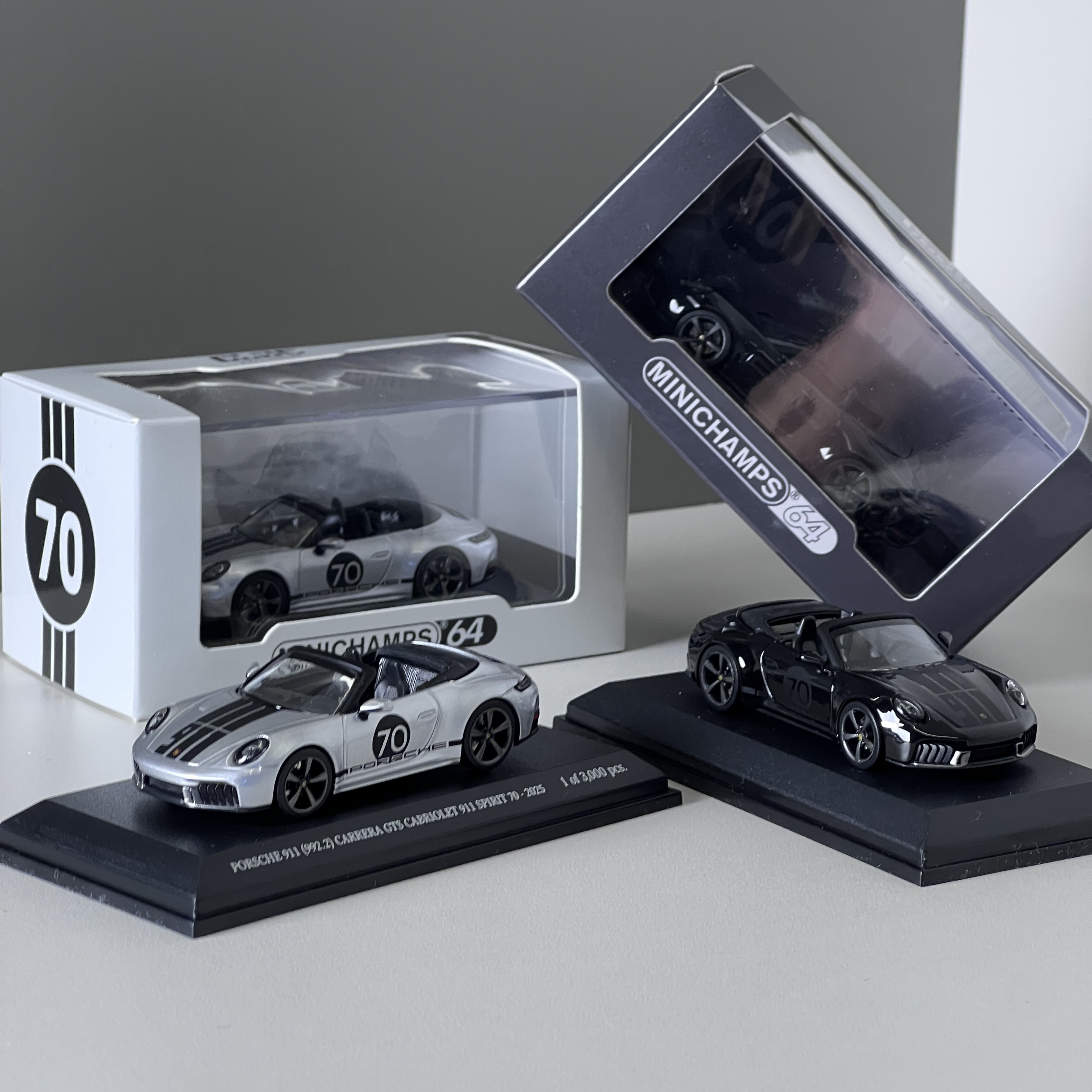 迷你切1:64保时捷911Spirit70周年版合金汽车模型跑车模型礼物