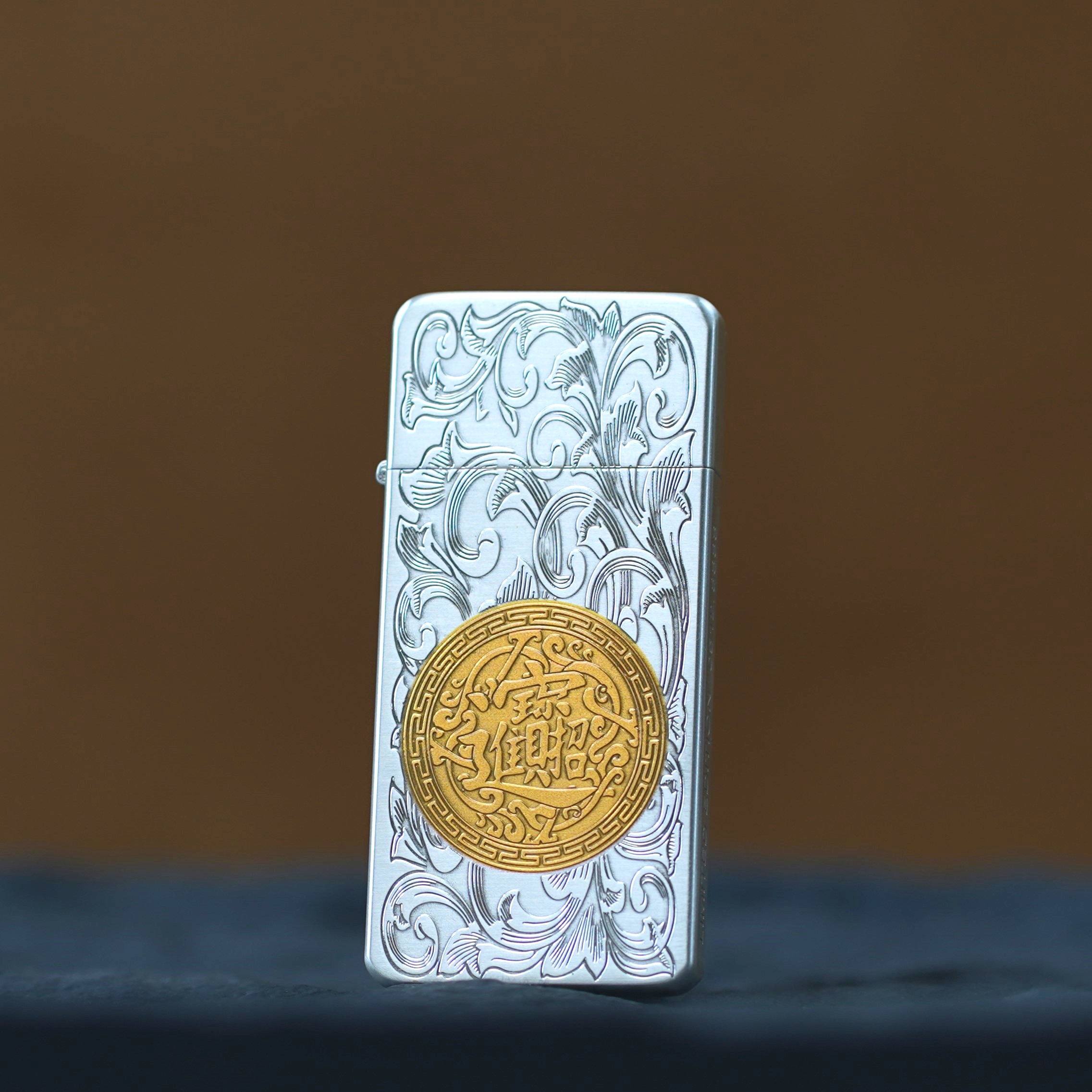 佐罗ZORRO超薄防风打火机银金双色zc5雕刻创意送男友礼物男士复古