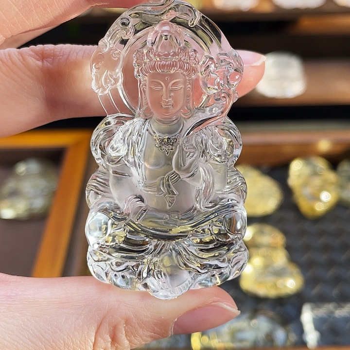 水晶未镶嵌吊坠(赠链)