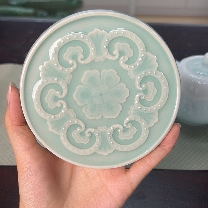 龙泉云间青瓷小米茶器