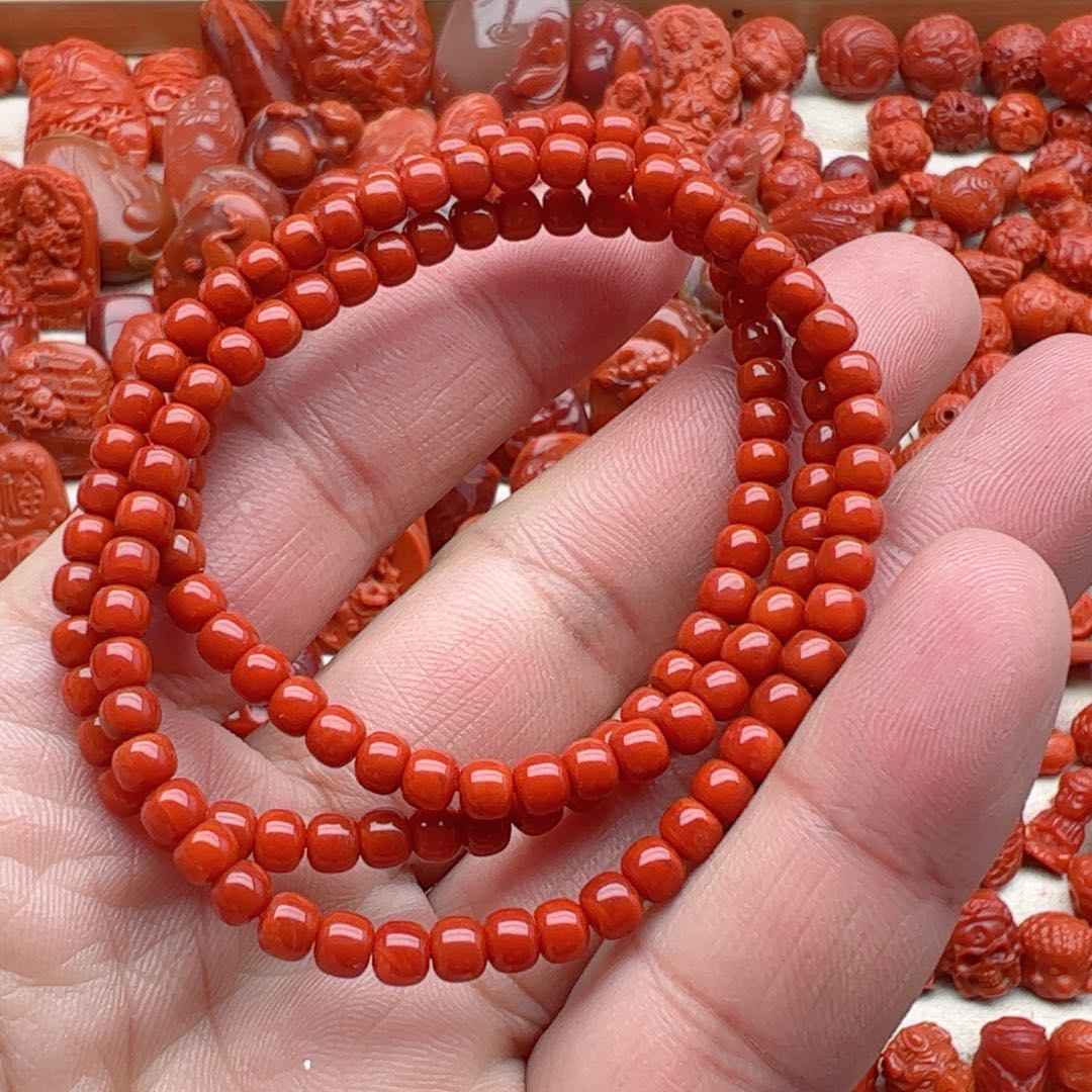 南红玛瑙配饰未镶嵌