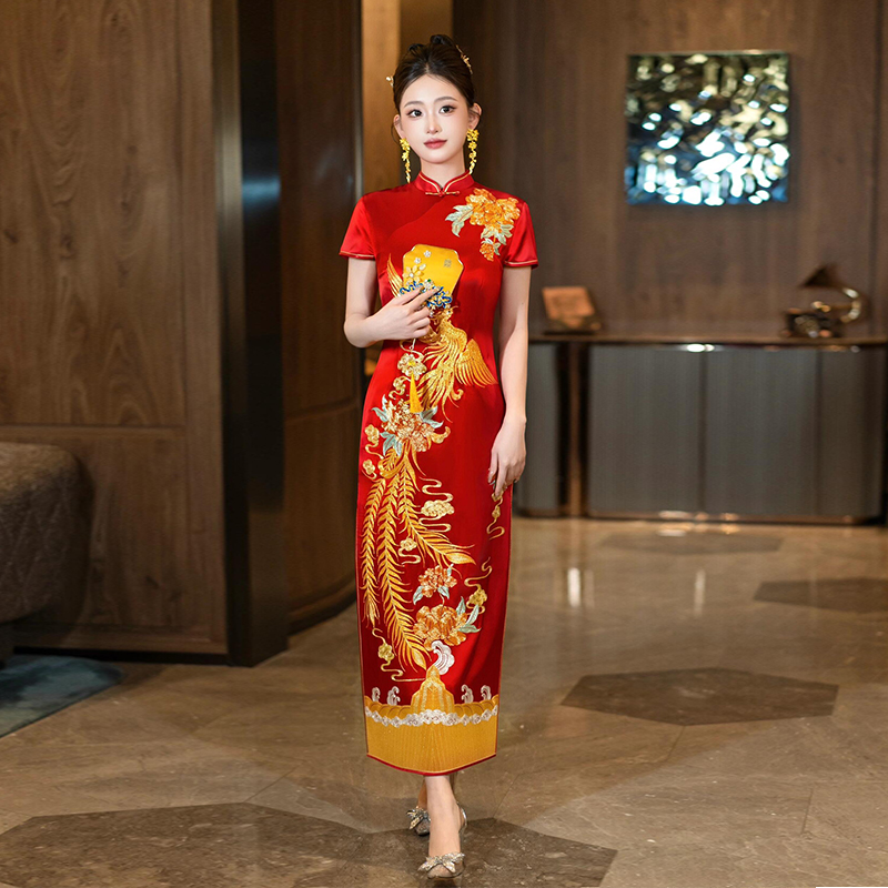 新娘结婚秀禾服旗袍2025年新款高端中式嫁衣礼服敬酒服出阁婚服