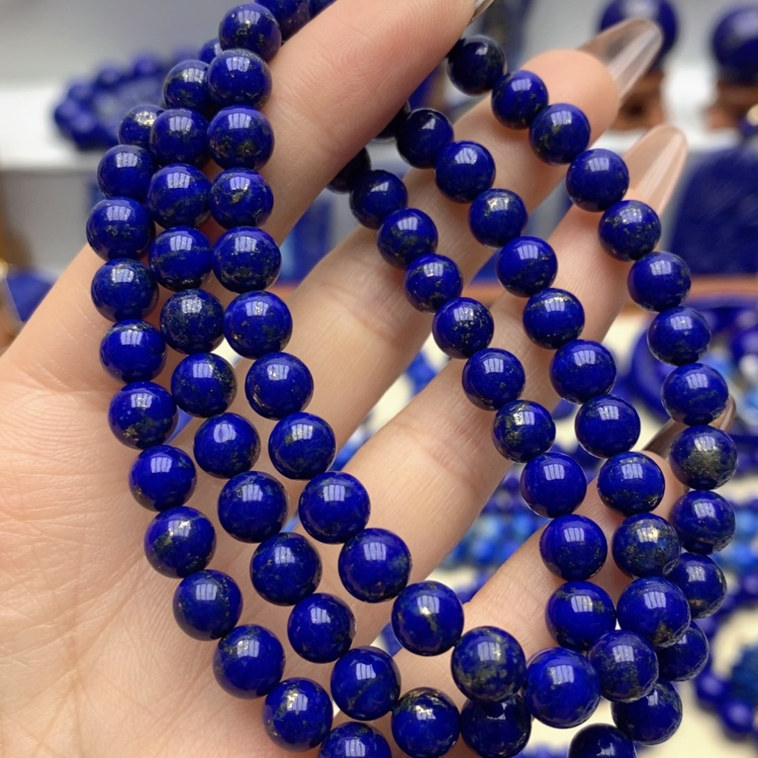 青金石未镶嵌手链6.6mm