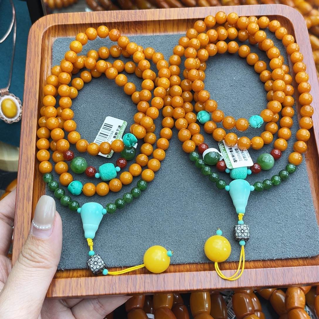 琥珀手链未镶嵌7m108 多样性发其一