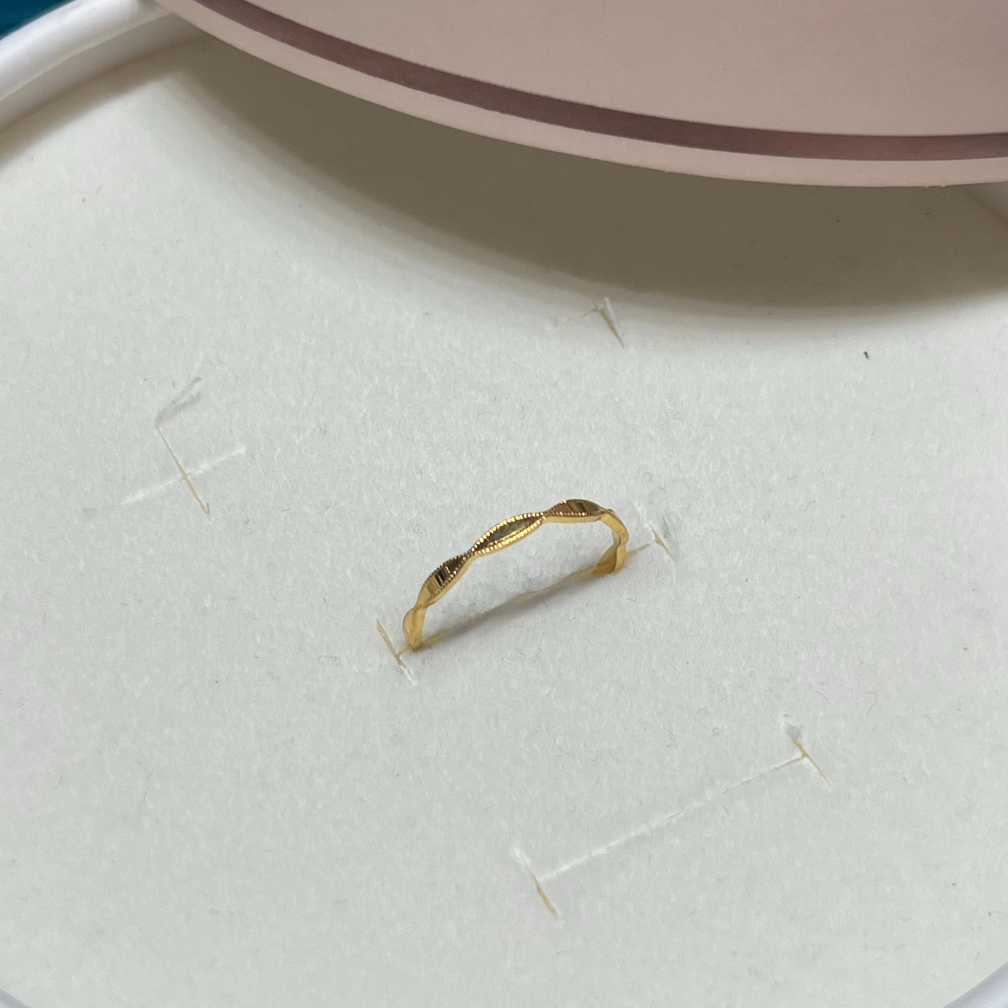 【小馨专享】足金999闪耀浪潮戒指 1.27g 11号圈口