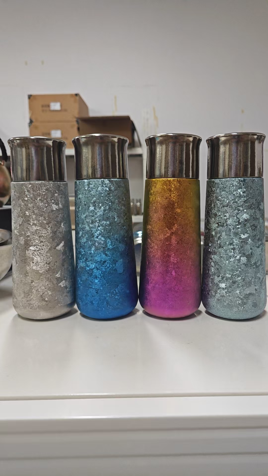 《瑕疵保温450ml水滴磁吸杯》纯钛焖茶杯高档保温茶道温显旅行