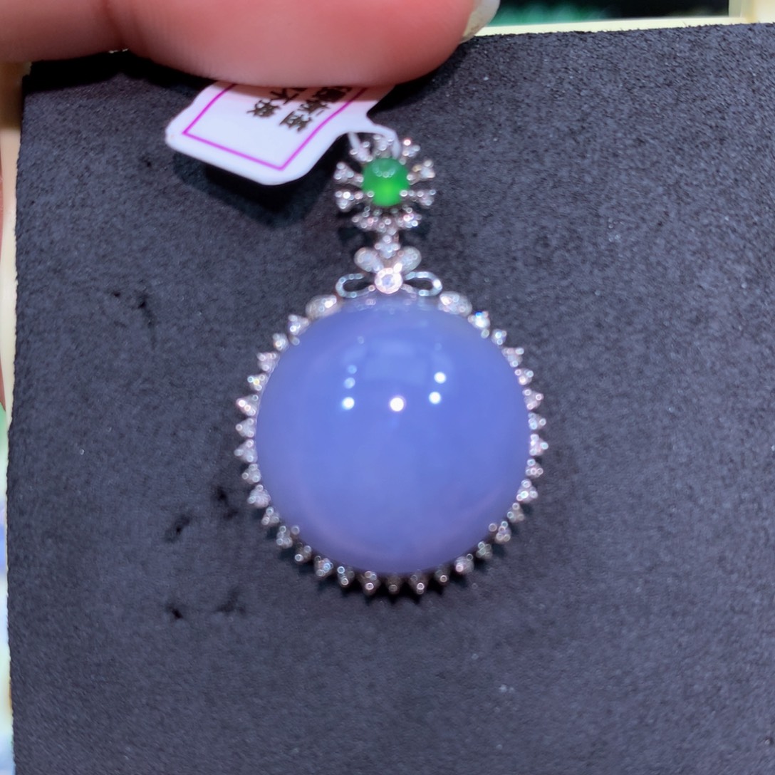 翡翠18K金镶嵌手链翡翠