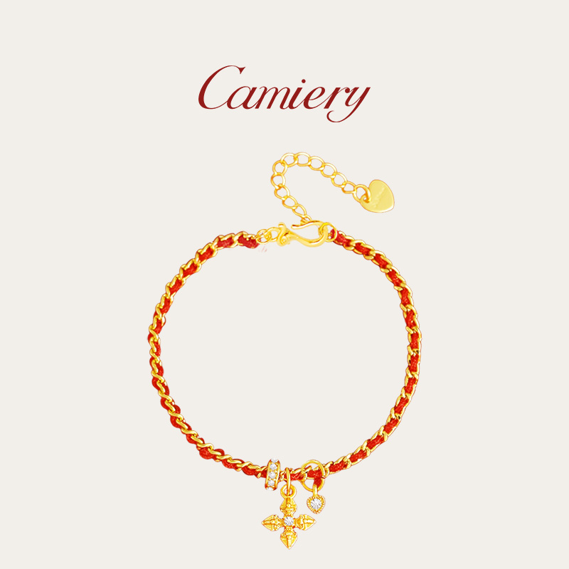 CAMIERY/卡美瑞 时尚轻奢双色爱心金刚杵手链JJ