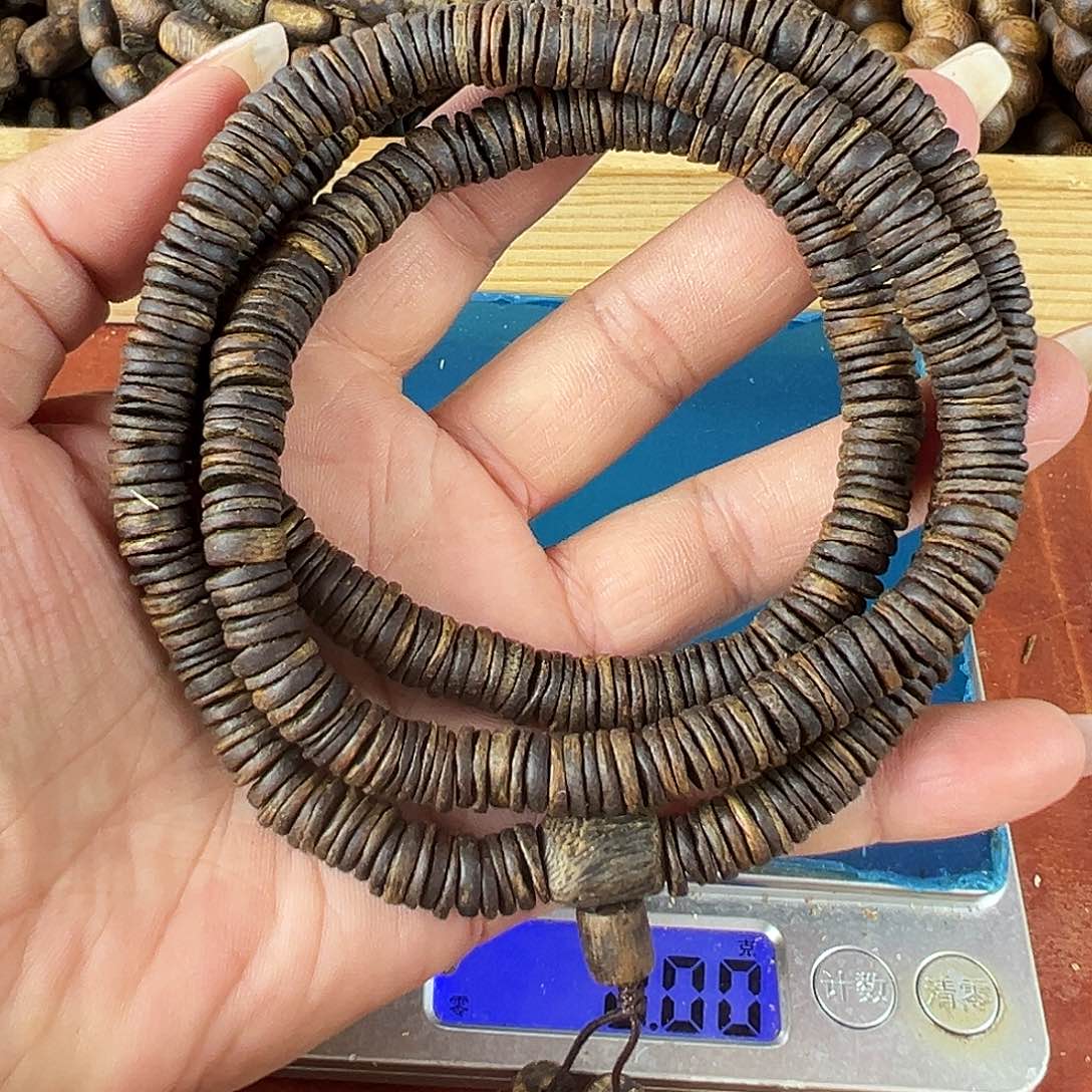 沉香沉香碎屑卡8金钱片多圈沉水35g