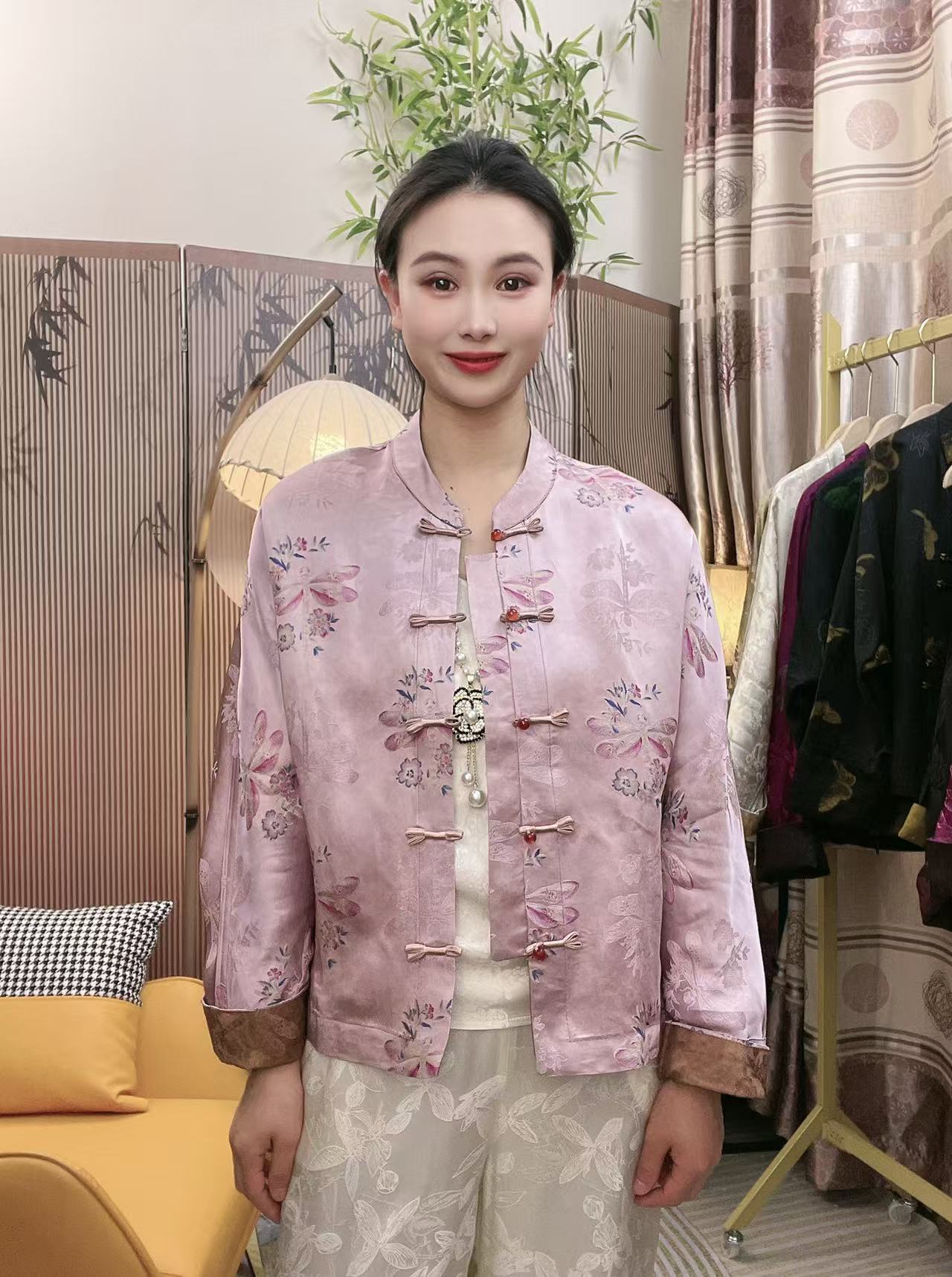 【紫玉流光】25新款春季新中式时尚国风开衫外套时尚女装显瘦穿搭