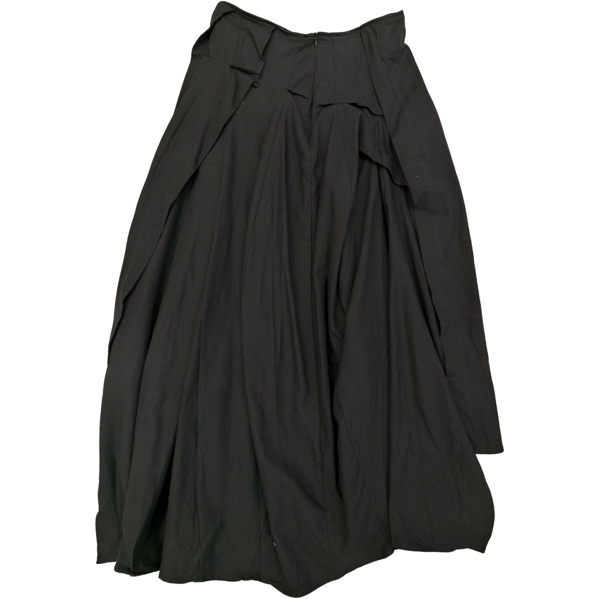 【蔡丽丽&添羽】中长极简风高腰半身裙92229