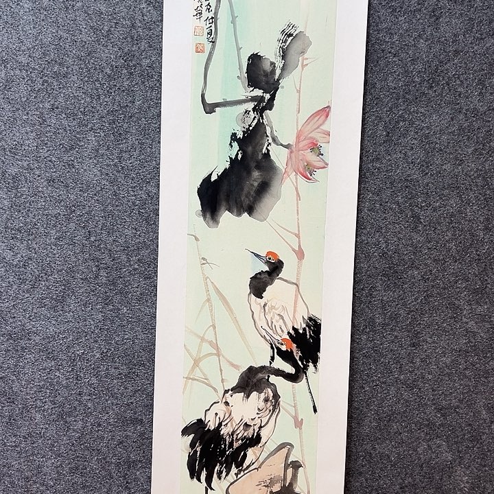国画知鱼之乐纯手绘