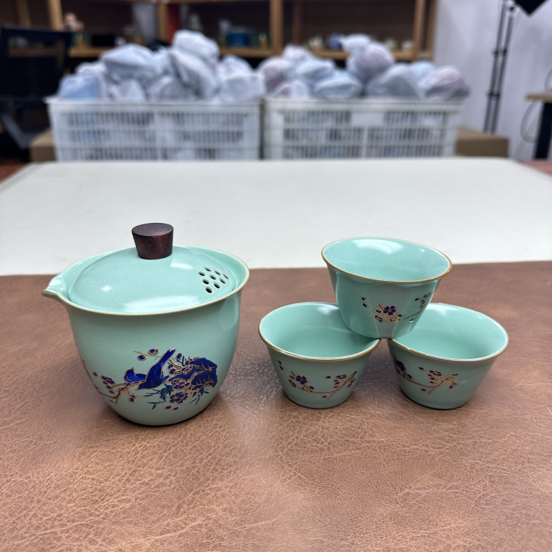 喜雀变色盖碗3杯 0001