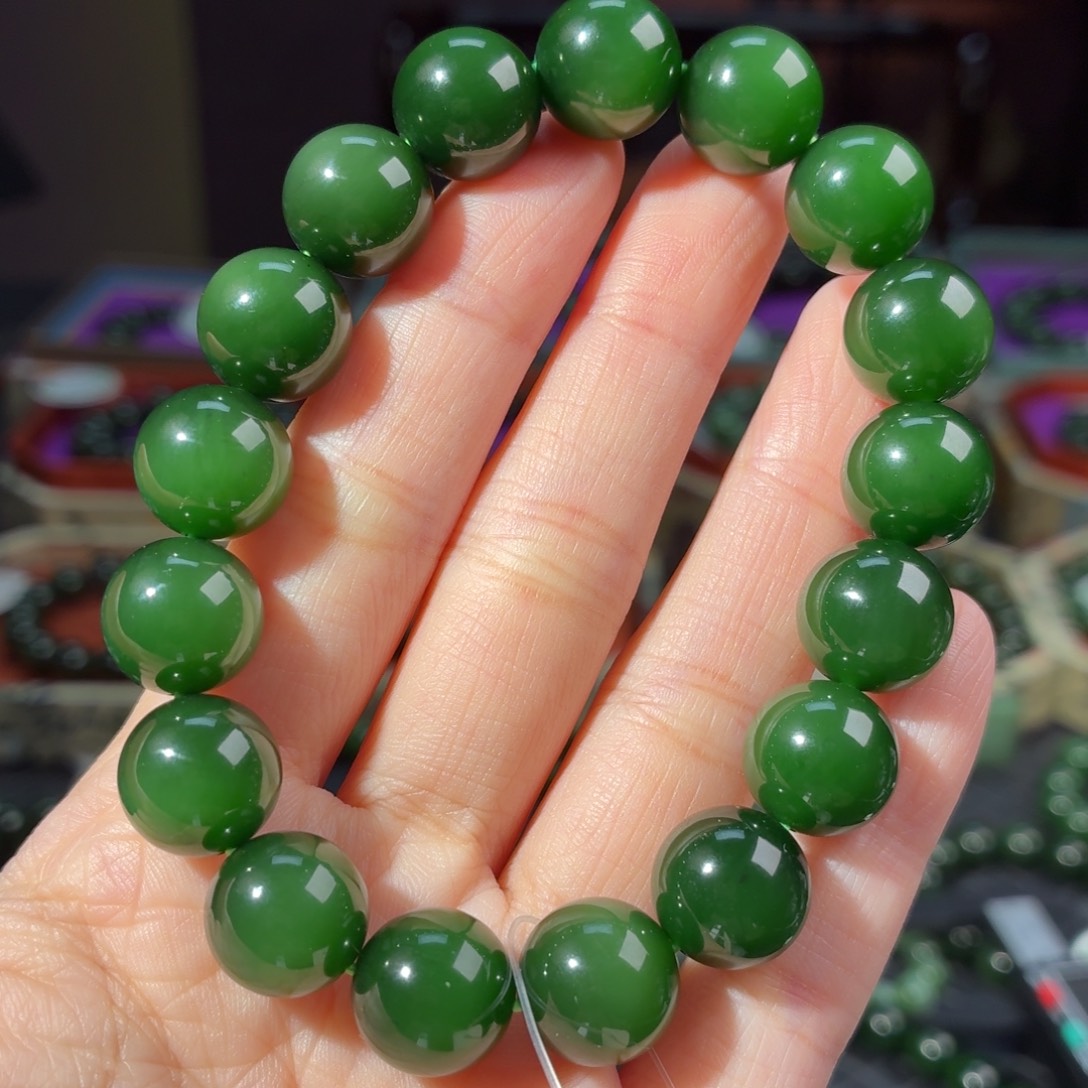 和田玉（碧玉）未镶嵌手串