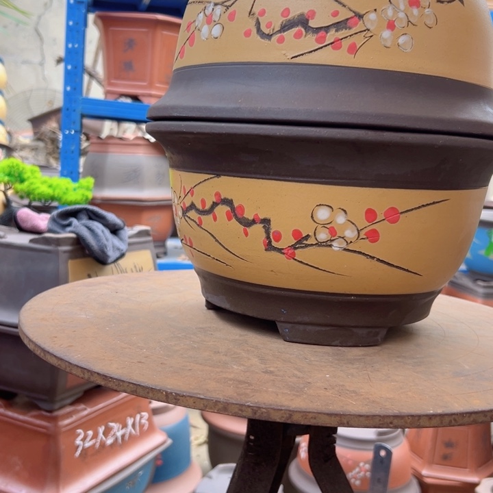 28+28黄富贵点菜大一对花盆