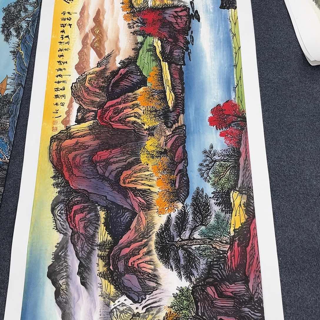 国画国画宣纸纯手绘制作