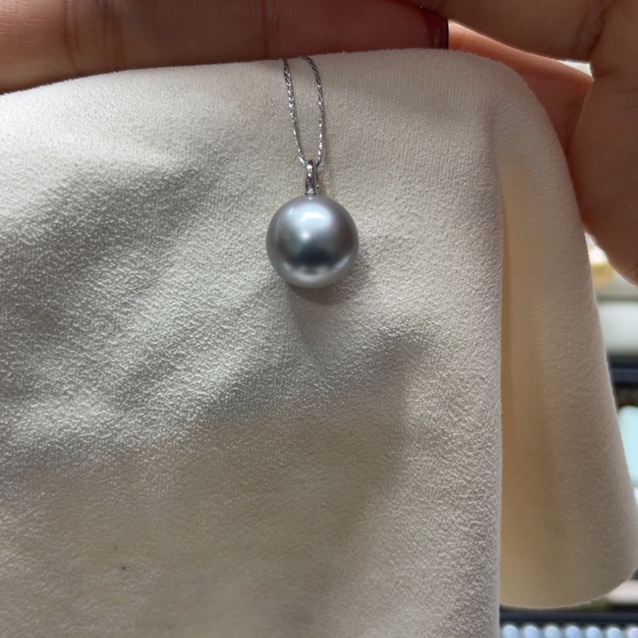 海水珍珠吊坠(不含链)18K金镶嵌