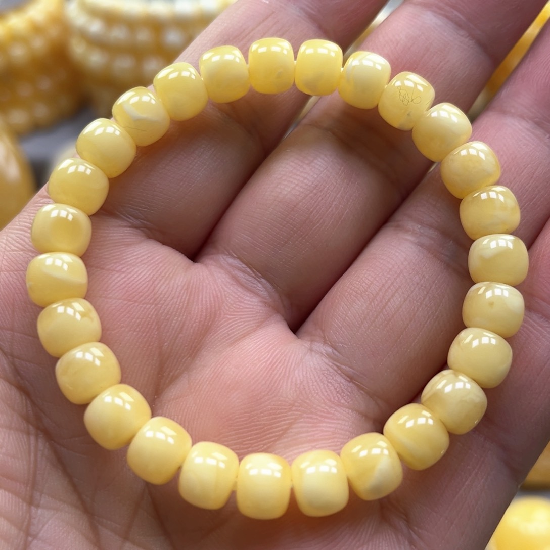 琥珀手链未镶嵌手串