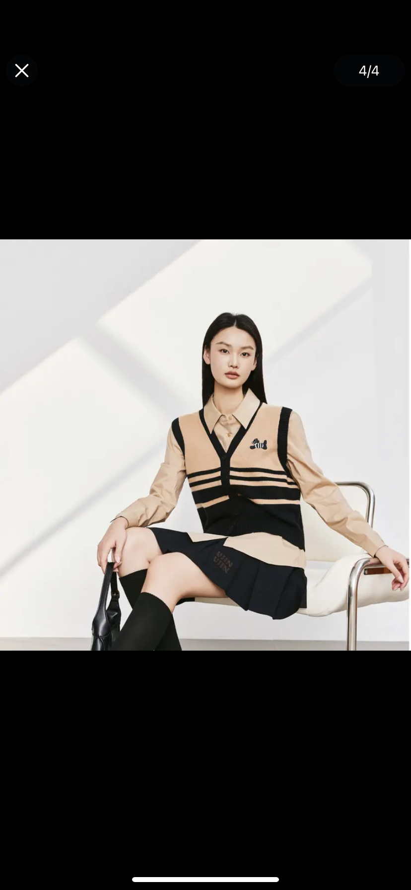 俪妍【LIVELY·YAN】25春款绵羊毛针织马甲70215时尚百搭女士复古