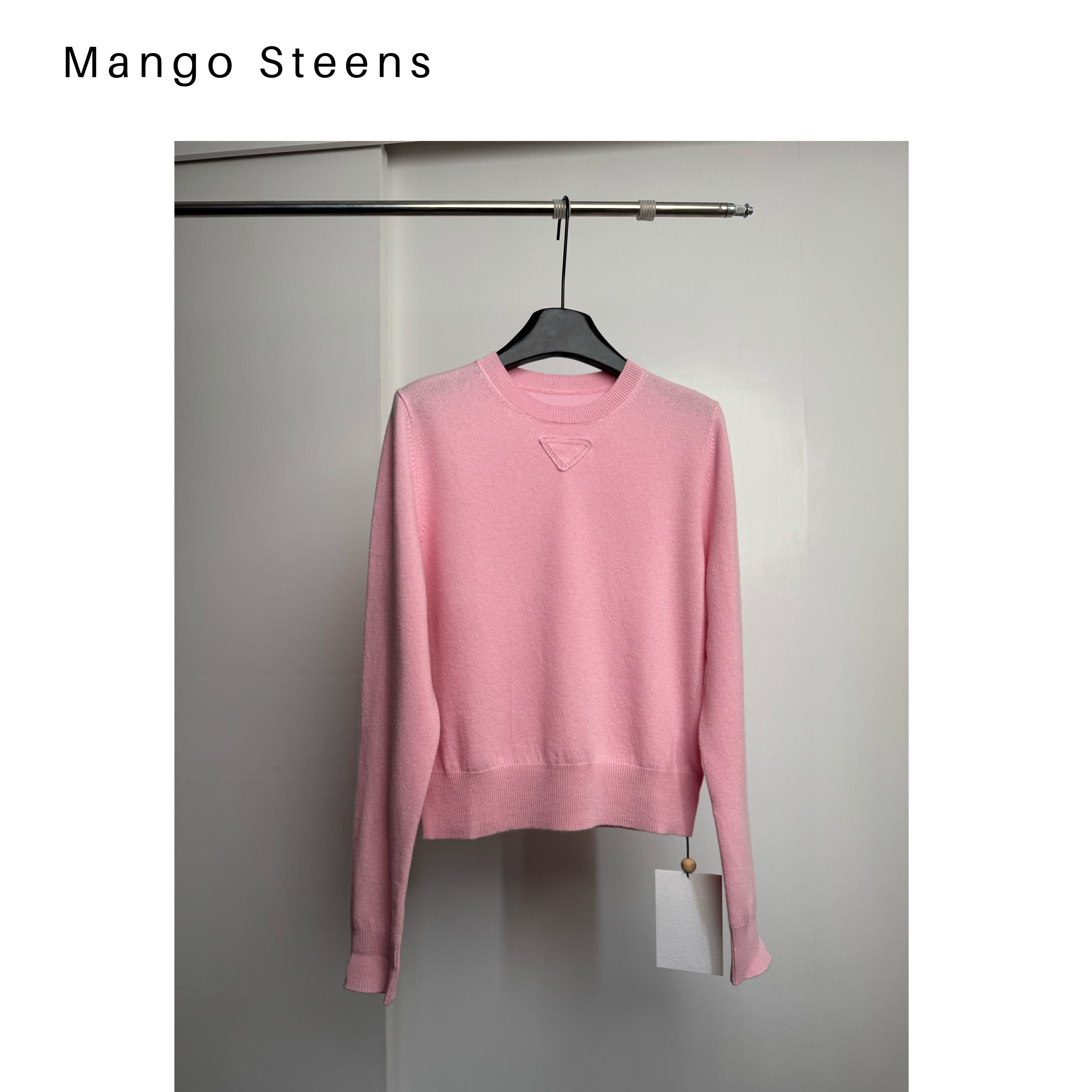 MANGO steen‘s丨P家羊毛袖口排扣毛衣I7807