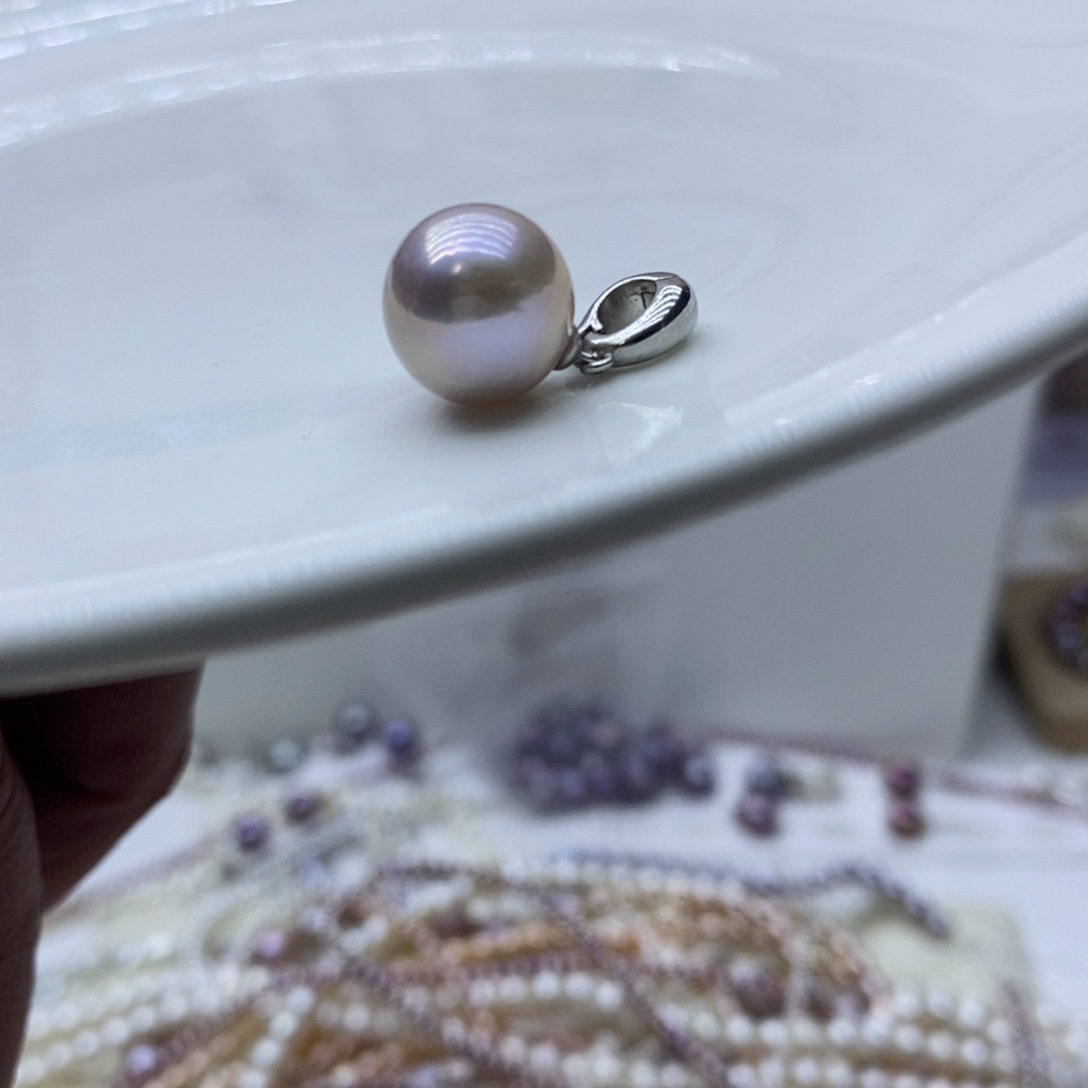 淡水珍珠颈饰银S925镶嵌