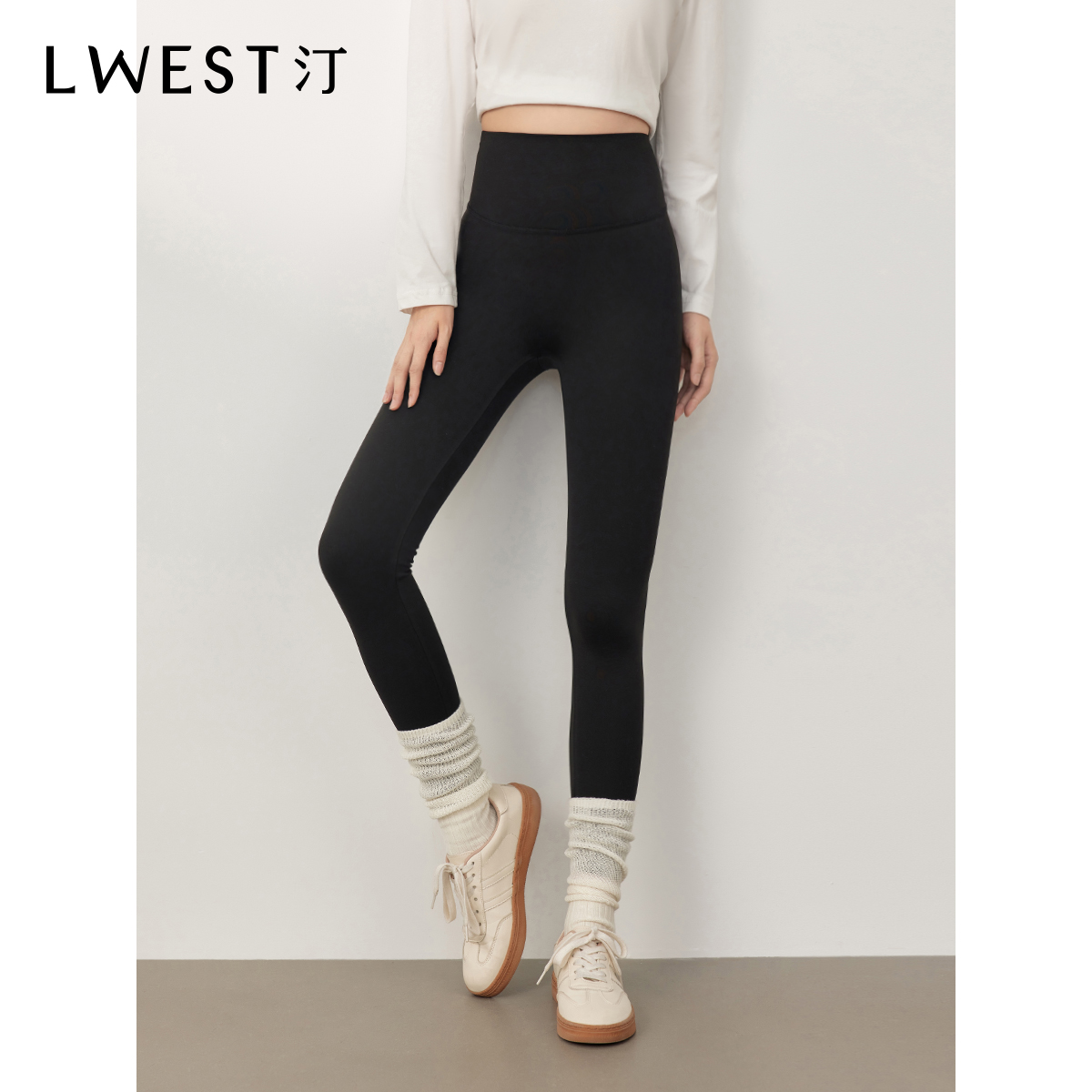 【达人专属】朗文斯汀高腰提臂弹力紧身休闲裤DTMK4509A12791