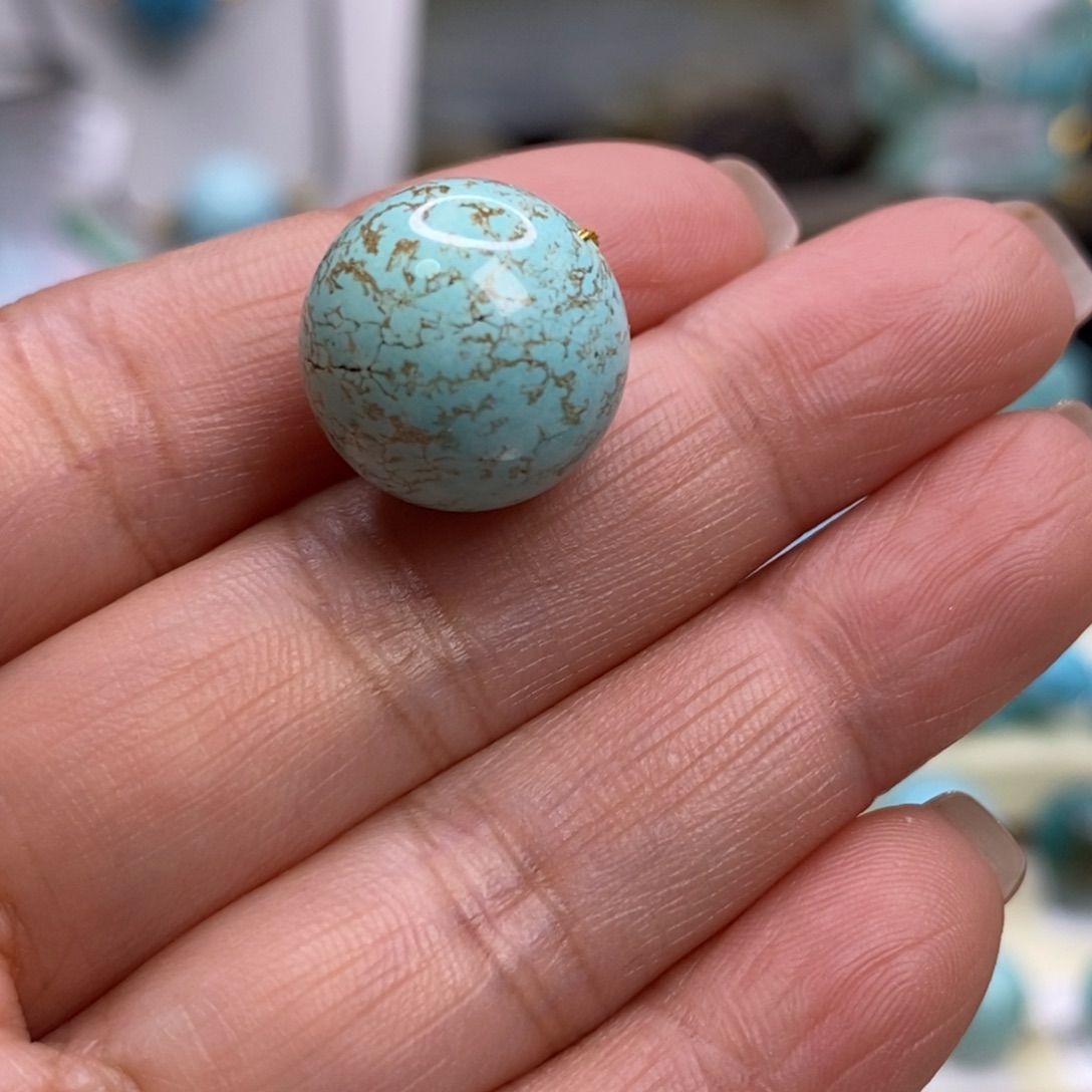 绿松石未镶嵌珠宝奇石14.4