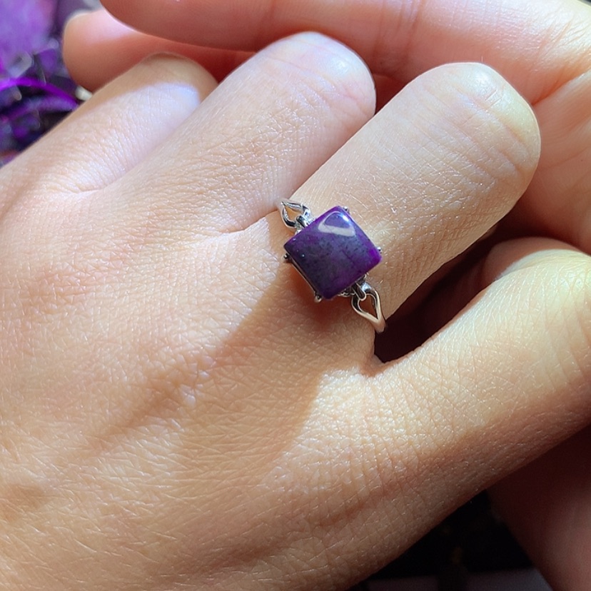 【闪购商品】苏纪石（舒俱来）戒指银S925镶嵌