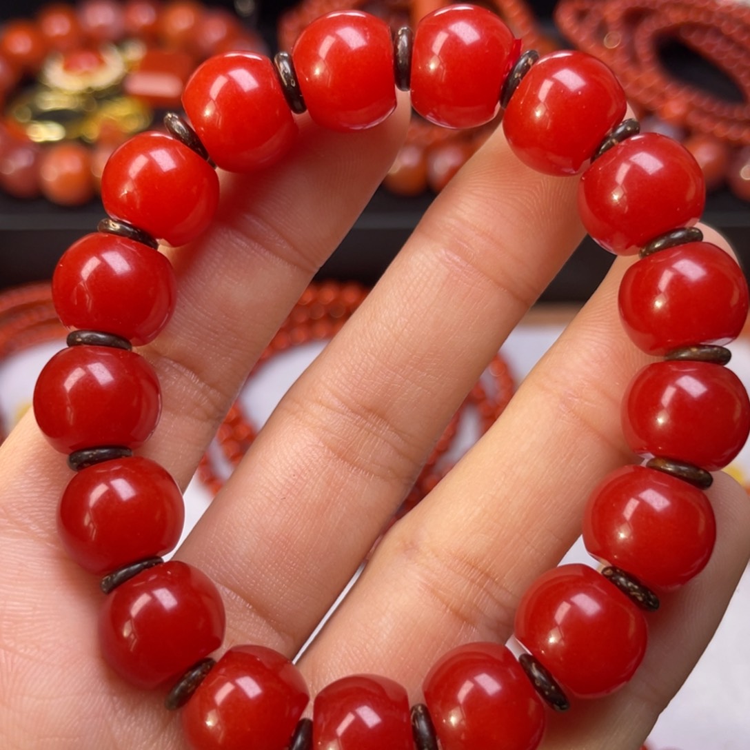 未镶嵌手链南红玛瑙